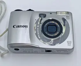 Pc1586 Canon A1200 Powershot Hd 12.1mp 4x Optical Zoom Silver Digital Camera C