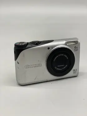 A2200 Canon Power Shot 14.1 Mp 4x Zoom Digital Camera Silver No Battery -fair