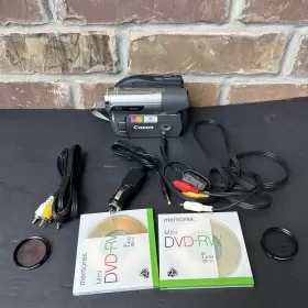 Dc-410 Canon Dvd Camcorder Kit No Charger Bad Battery #2
