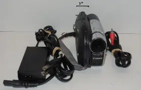 Dc310a Canon Silver Digital Dvd Camcorder 37x Optical Zoom Battery Tested Works