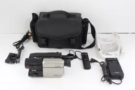 Es20va Canon Es20v 8mm Video Camera With Remote Charger Ac Adapter Manual And Case