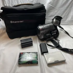 Es5000a Canon Hi-8 8mm Video Camcorder 40x Optical Zoom Untested