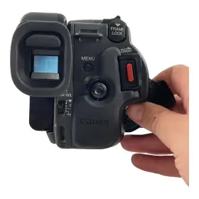 Es6000 Canon 8mm Video Camcorder Battery Av Cables Remote Case For Parts Only #3