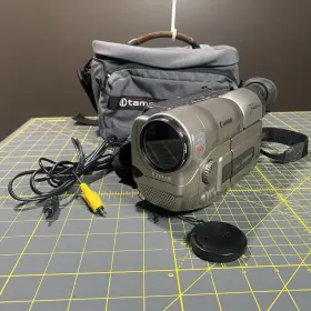 Es6500v Canon Hi8 8mm Video Camcorder Tested And Working Needs Charger