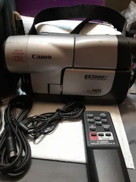 Es7000v Canon Hi8 8mm Video Camcorder Man. Charger 2 Li Batteries Remote Works #3