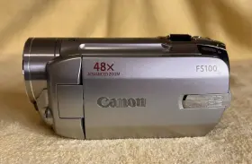 Fs100s-rb Canon Fs100 Camcorder Video Camera - 37x Optical Zoom Silver Mint Bundle #2