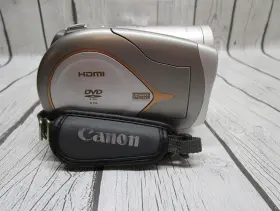Hr10a Canon Hdmi Dvd Hd Camcorder 3.1 Mega Pixels Video Camera With Power Cord #2