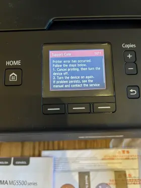 Mg5520 Canon Inkjet Color Printer Scanner Error Code Not Working For Parts #2