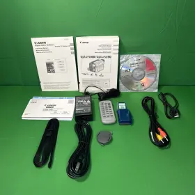 Optura50 Canon Optura 50 Instruction Manual Remote Battery A/v Cables Cd-rom Strap