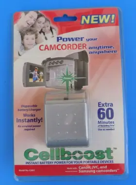 Cam1 Cellboost Instant Battery Power Camcorders Canon-jvc And Samsung Nip