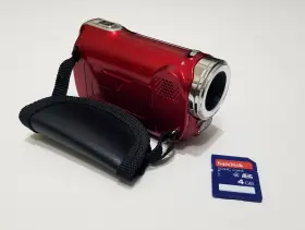 Cbd-dvc910-red Cobra 5.0 Mp Digital Camcorder Camera Zoom Color With 4gb Sd Card