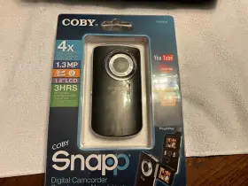 Cam4505 Coby Snapp Digital Camcorder 4x Zoom 3mp 2.0 Inch Lcd Screen 3hrs Recording