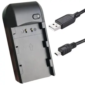 Np-fv5 Cofunkool 001ch Video Camera Camcorder Battery Charger For Plus 3.7v