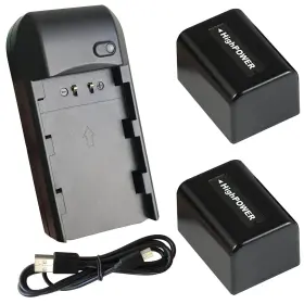 Cofunkool 674862986590 Camcorder Digital Video Camera Travel Charger And 2-pack 3.7v 2000m