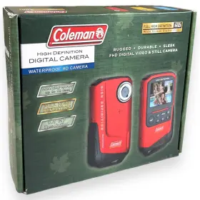 Cvw9hd-bl Coleman 1080p Hd Digital Camera Widescreen Waterproof 8.0p Mp Resolution Blue