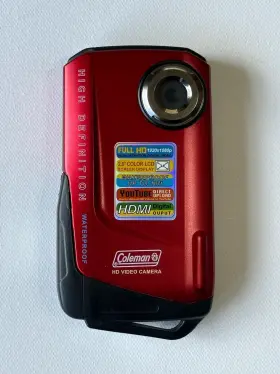 Cwv9hd Coleman Xtreme Waterproof Hd Digital Video Camera Red 1920 X 1080p Clean #3