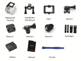Cu-spc06 Cooau 2024 4k Hd 20mp 1080p Waterproof Sport Action Camera Wifi Eis Video As Go Pro #3