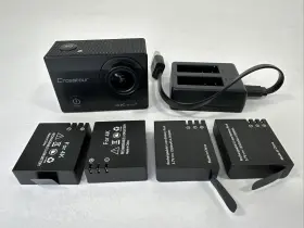 Ct8500 Crosstour 4k Action Camera Waterproof 1080p 20mp 4 Batteries And Charger