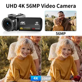 56mp Csspew 741365278542 4k Video Camera Camcorder 18x Digital Zoom 270 Rotation 3.0 Inch Ips Touch #3