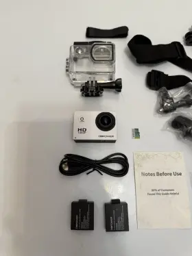 Db0753-open Db Power Dbpower Waterproof Action Camera 12mp 1080p Hd - Box/used