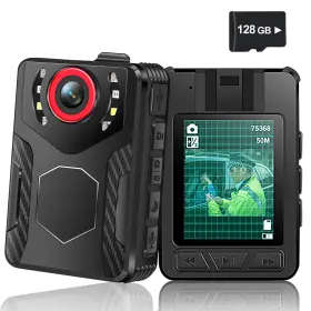 Sr579-128 Delarbeaden Body With Audio And Video Recording 1080p Fhd Cam Ir Night Vision