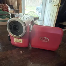 E1264a00453543 Digital Untested As Is Ahd Pink Handheld Hd Camcorder 3.0in Lcd 4x Zoom Sd Usb