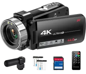 44mp Dingetu 797999823092 4k Video Camera Camcorder Ultra Vlogging For Youtube 18x Digital