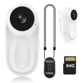 Fr7061 Djdai Mini Body Camera 1080p Thumb Action Cameras Wearable Cam Built-in 64gb C