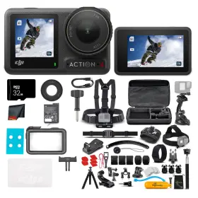 Dji 6937224107922 Edi 1 Osmo Action 4 Camera Essential Combo Waterproof With 50-in-1