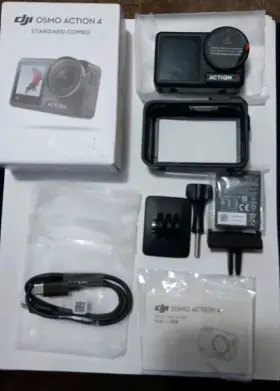 Djiosmoa4sc Dji Osmo Action 4 Essential Combo Camera 4k 120fps