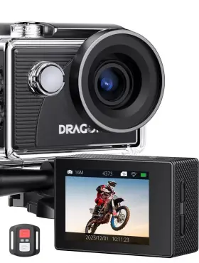 20mp Dragon Touch 850065712079 Action Camera 4k 30fps 100ft Waterproof Underwater 1