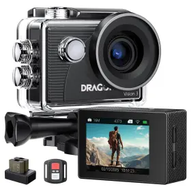 Vision3 Dragon Touch 4k Action Camera 20mp Vision 3 Underwater Waterproof 170 Wide Angle W