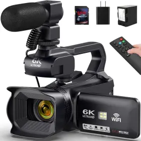 64mp Dsipsn 029082160426 Camcorder Video Camera 6k 18x Digital Zoom Ir Night Vision Vlogging Came