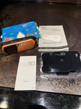 Dxg-018 Dxg 880734801803 Rare 3d Camera - Orange 2011 Open Box Tested Ok