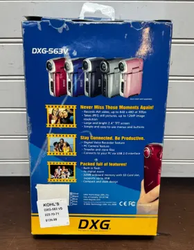 Dxg-563v Dxg Hd Camcorder 5.0 Megapixel New In Open Box #2