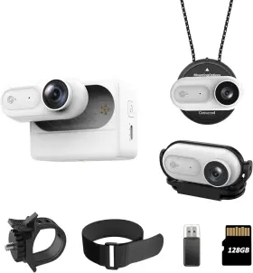 Vd02-128gb Eastfatkun Mini Body Camera 1080p - Ipx7 Waterproof 128gb Storage 2500mah Charging Cas