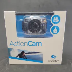 Evh625bl Ematic Video Camera Recorder Surf Record Waterproof Action Cam 720p Hd