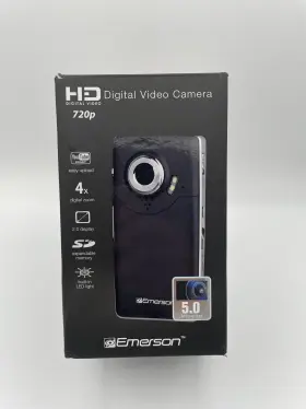 Evc1700bk Emerson Hd 720p Evc1700 5mp Digital Video Camcorder Cib With 32 Gb Sd Card