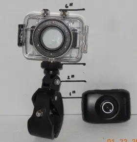Evc355bk Emerson Evc355 Action Cam Digital Camera 720p Hd Video Waterproof Works