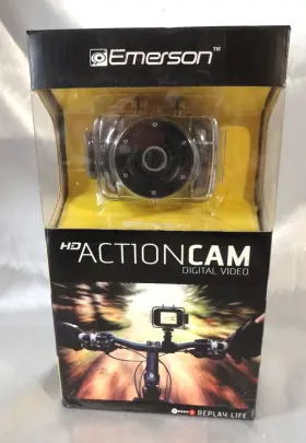 Evc355fd Emerson Hd Action Cam Digital Video 5.0 Megapixel Camera 4 X Zoom New Open Box