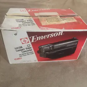 Vcam14 Emerson Vintage Compact Video Camcorder Untested
