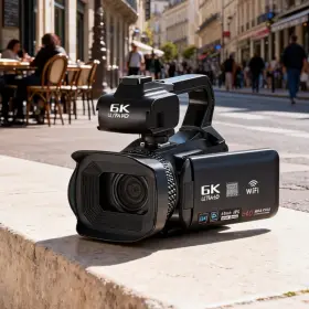 Estar-6k Estar 6k Hd Digital Video Camera Camcorder 24mp Cmos 40x Zoom Wifi Hdmi Streaming Kit