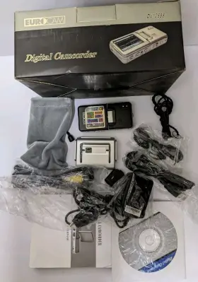 Dv10888 Eurocam Digital Camcorder Mp3 Player 8x Zoom 2 Inch Lcd Untested