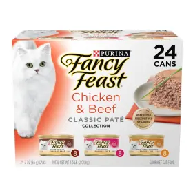 Fancy Feast 050000504879 Purina Chicken And Beef Classic Pate 3 Ounce Pack Of 24 Other