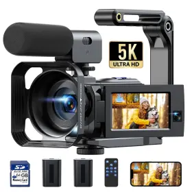 56mp Firefoto Ac09 5k Camcorder Video Camera Dual Lens Wifi Ir Night Vision Vlogging Camer