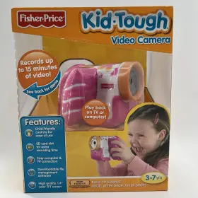Fisher-price 027084911558 Kid-tough Video Camera Built To Survive Pink 3-7 Years Old
