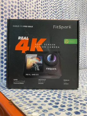 Fitspark 697478386332 I15 Promax Real 4k Dual Screen Action Camera Eis Stabilization Sealed