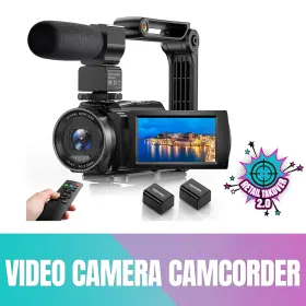 Hdv265k Fjfjopk 5k Video 10x Optical Zoom 48mp Uhd 30fps Vlogging Camera Camcorder