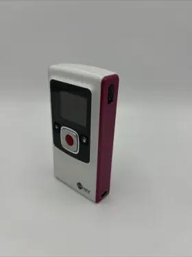 F260p Flip Video 892684000458 Pure Digital F260 Pink Flash Media Camcorder Works-no Battery Cover