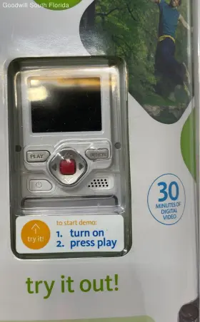 E-0588328-j Flip Video Record One Touch 2x Digital Zoom Camcorder Camera Factory Sealed